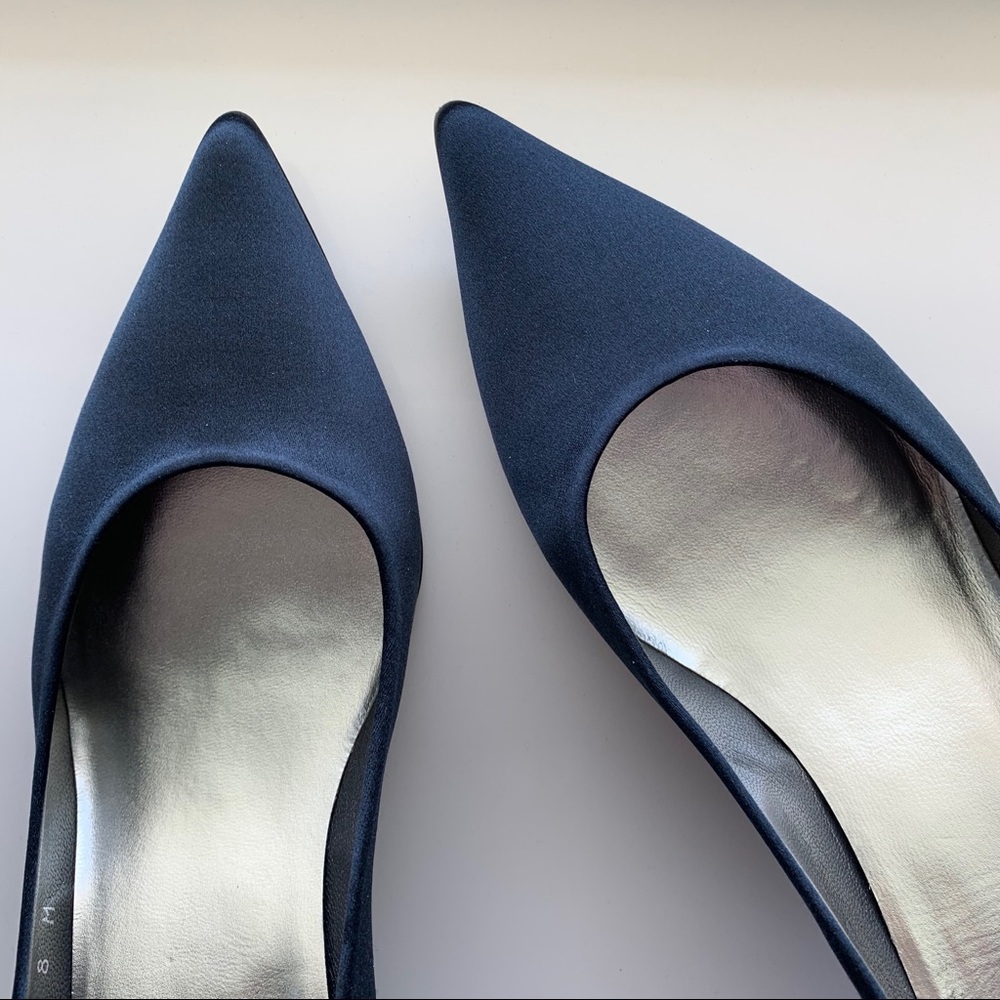 Stuart Weitzman Satin Kitten Heel